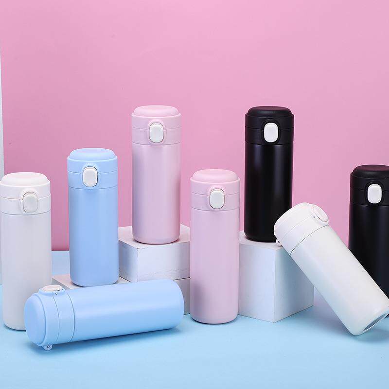 厂家直供新款弹跳盖保温杯真空不锈钢豌豆杯学生便携运动水杯刻字