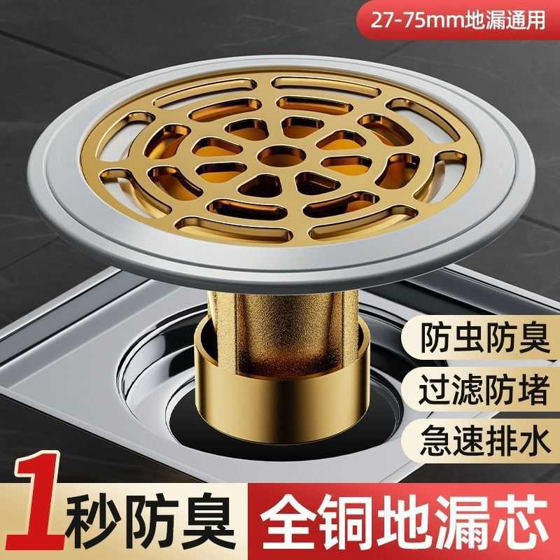 地漏防臭器卫生间下水管道排水口大过滤网通用密封内芯盖工厂货源