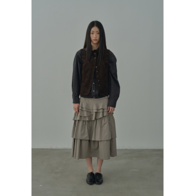 轻亚ins感多裙摆半身裙