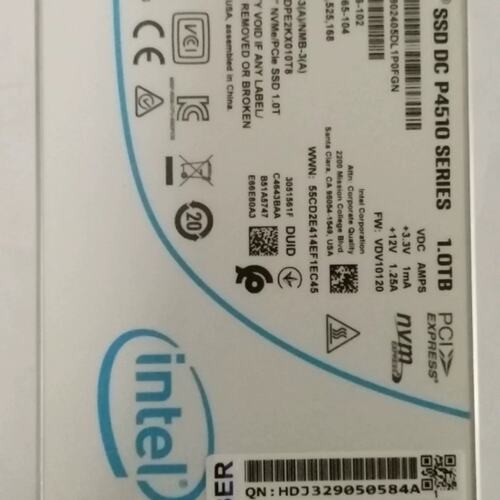 1TB NVME P4510 V0230UC0000 SSDPE2KX010T8 服务器提供测报议价