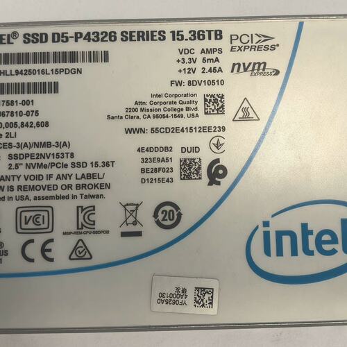 / P4326 15.36T U2 NVME SSDPE2MV153T8 服务器零通电议价