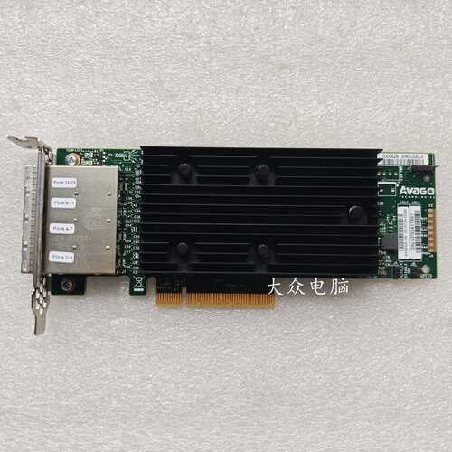 LSI 9305-16e SFF8644 16端口 12Gb/s HBA 直通卡 IT SAS3224芯片