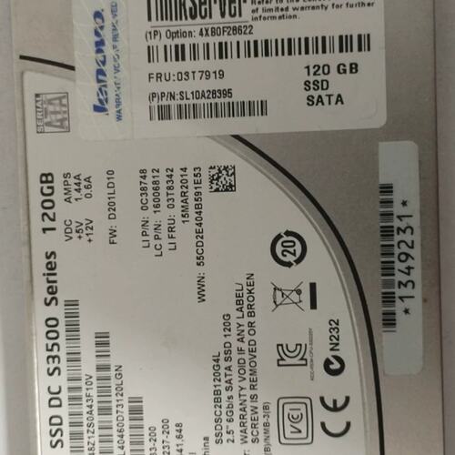 120G SATA 4XB0F28622 03T7919 03T8342服务器SSD提供测报议价