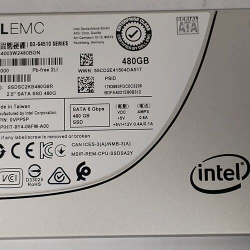 EMC 480G S4510 0VPP5P SSDSC2KB480G8R 服务器SSD 提供测报议价
