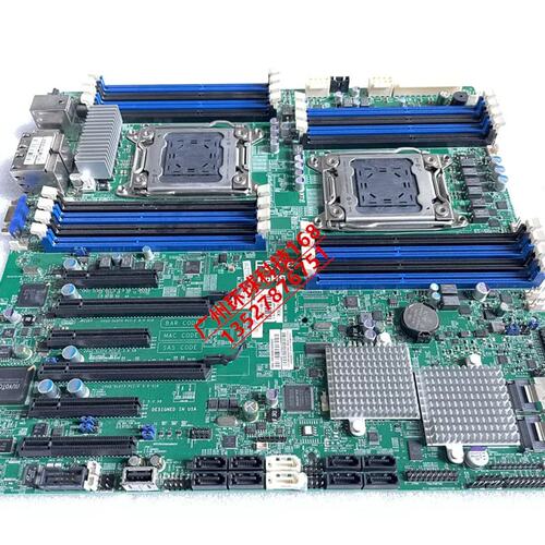 X9DR7-LN4F 服务器2011针双路X79主板 6显卡GPU运算议价