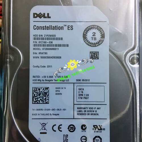 0通电 835R9 2T SATA 3.5 7.2K ST2000NM0011企业级硬盘议价