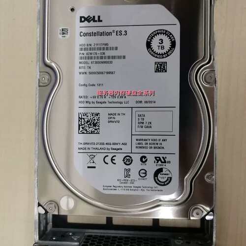 0rwv72 3t 7.2k 3.5 SATA 3TB硬盘 st3000nm0033 9zm178-036议价