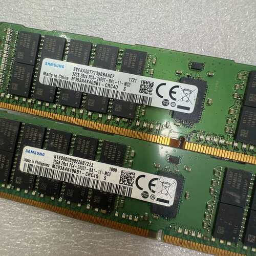 现代32G 2RX4 PC4-2400T M393A4K40BB1-CRC HMA84GR7MFR4N-UH议价