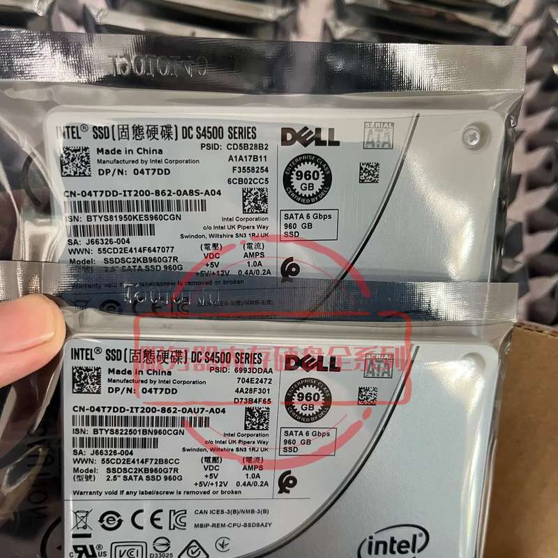 R740 R740XD R750XS R650 R750固态硬盘960G SSD SATA S4500议价