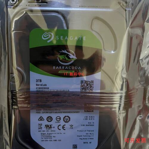 ST3000DM008 3TB台式机机械硬盘7200转3T酷鱼3.5 监控议价