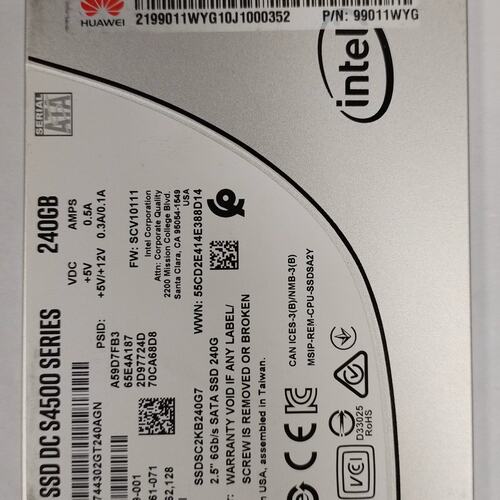 240G SATA 99011WYG SSDSC2KB240G7 S4500 服务器固态SSD议价