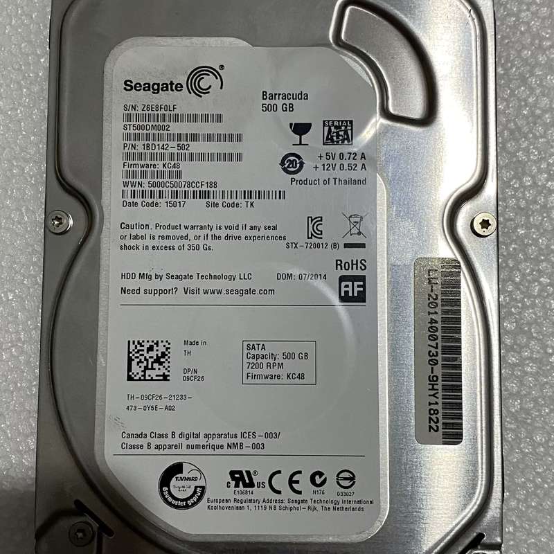/ST台式机硬盘500G SATA串口 单碟静音薄盘 监控硬盘议价