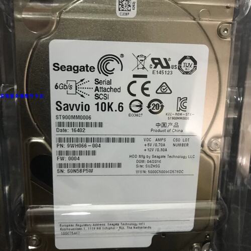 /900G ST900MM0006 2.5寸10K SAS硬盘 0通电保3年议价
