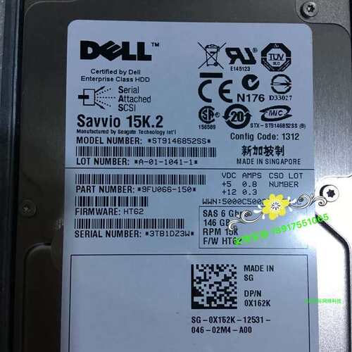 / 146G SAS 15K 2.5 X162K J084N ST9146852SS 硬盘议价