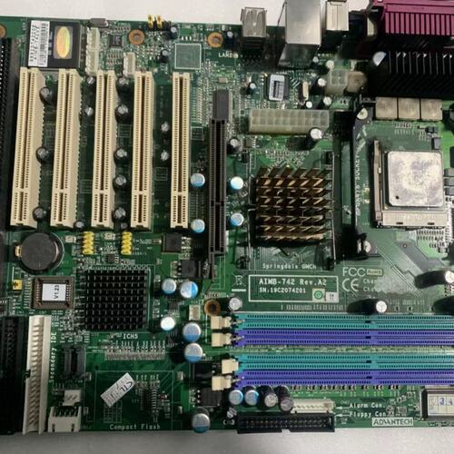 工控机主板AIMB-742 Rev.A2 AIMB-742VE 配送CPU 内存议价