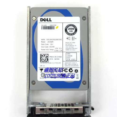 SAS 6G 2.5寸 200GB SSD固态硬盘 6R5R8 06R5R8 LB206M 议价