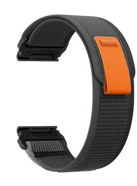 适用佳明Fenix7XPro/5X/6X/Enduro2尼龙plus表带Instinct本能2X/Epix/MK2/泰铁时Tactix7pro野劲回环手表腕带