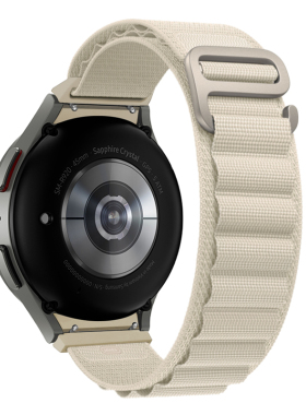 适用三星Galaxy Watch7/FE/6/5Pro智能手表带高山回环40腕带watch4 classic 42/46mm商务配件samsung替换表链