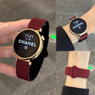 适用Garmin佳明Forerunner165/255/245M/265s手表带965硅胶磁吸运动新款Venu4/3/2s腕带645高级感235夏天表链