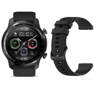 适用 Ticwatch Pro3/Prox E C2 S2 GTX GTH悦动手表表带硅胶腕带e2Ticwatchpro男女运动防水表带2021非原装配