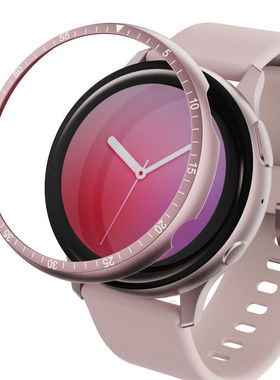 适用三星Galaxy watch active2金属刻度圈Sansung智能运动手表表带40/44mm不锈钢表盘Bezel Ring保护环圈表壳