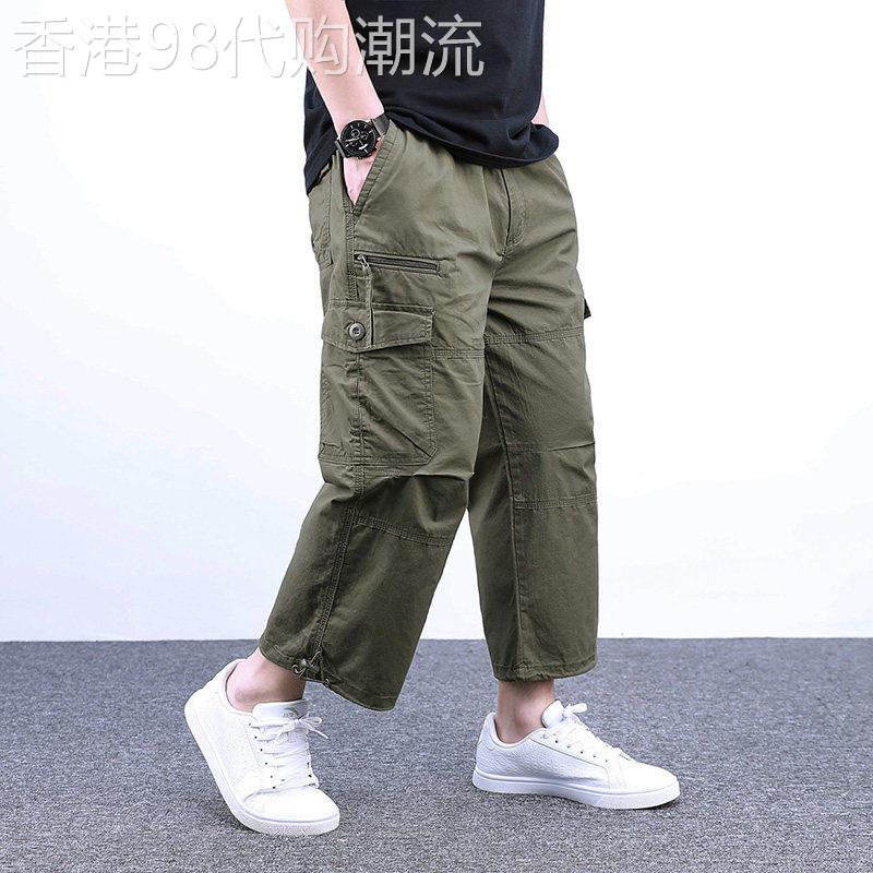 夏季短裤男士八分裤休闲宽松纯棉薄款透气夏天七分裤潮流运动五分