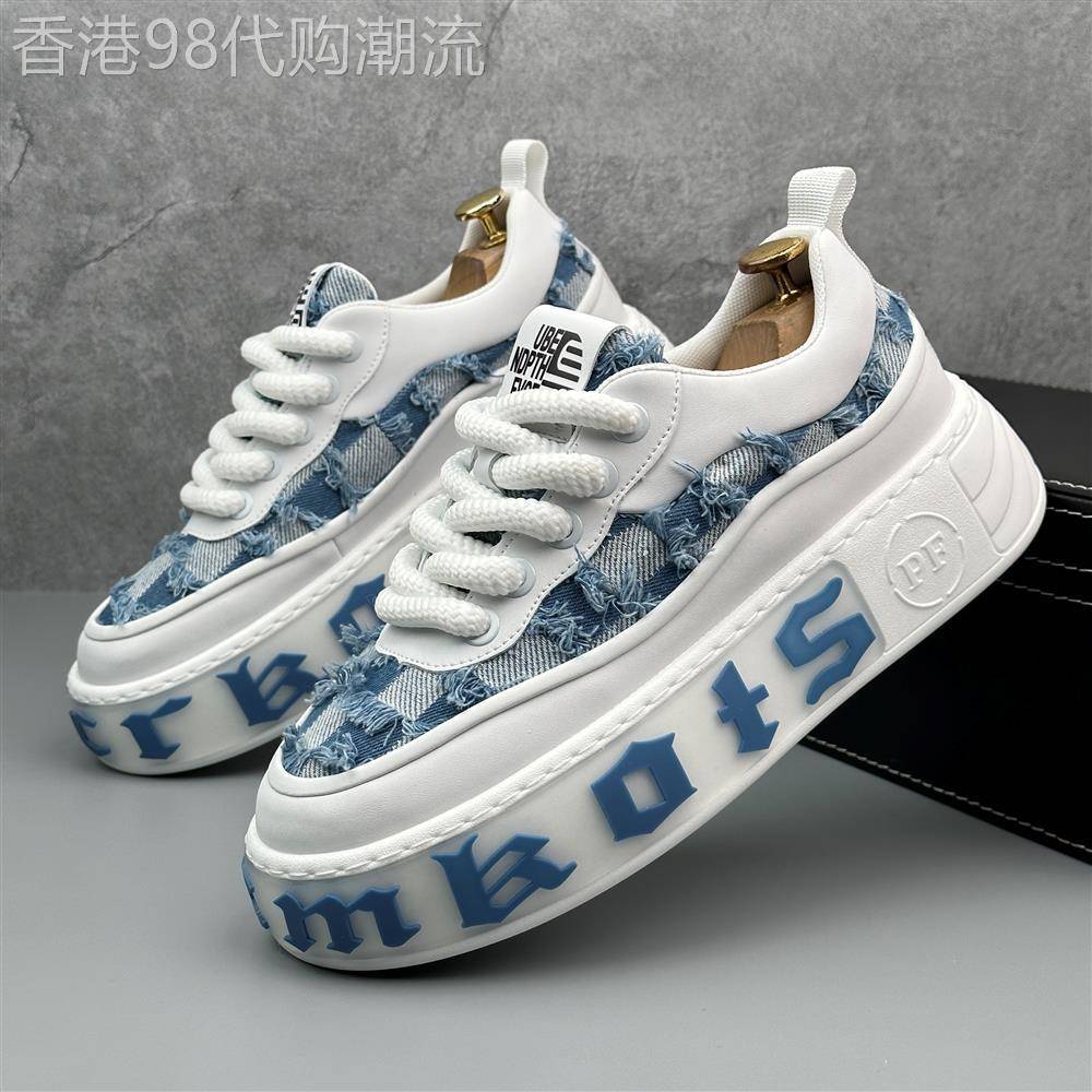 高性价比之选Minimalism Aquaman透气破洞帆布鞋男厚底百搭内增高