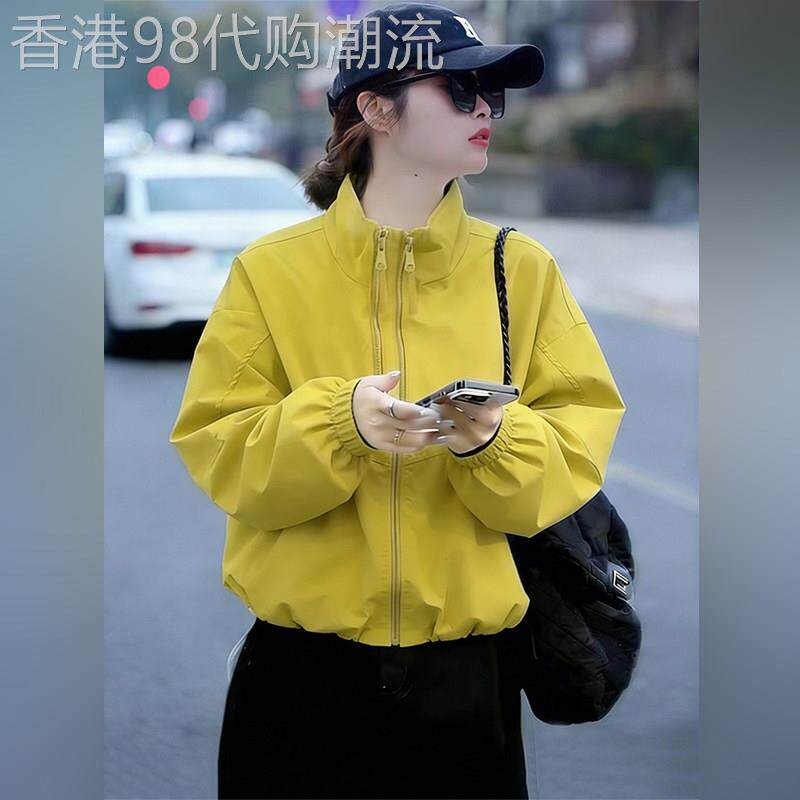 潮牌独特漂亮早秋外套2026新款女装高级感时尚立领夹克短款薄上衣