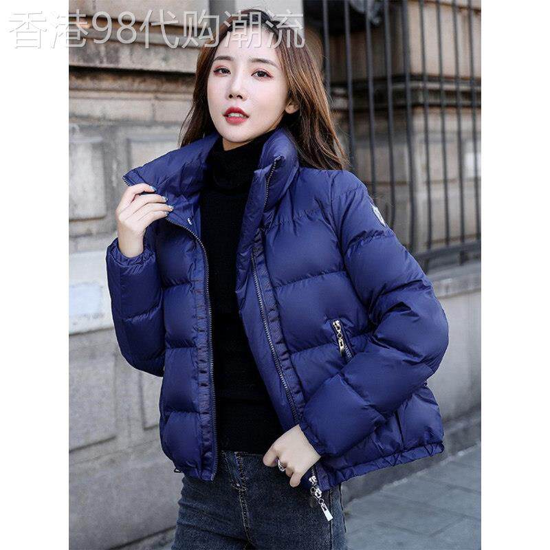 克莱因蓝短款白鸭绒羽绒服女2025冬季新款小个子显瘦时尚轻薄外套