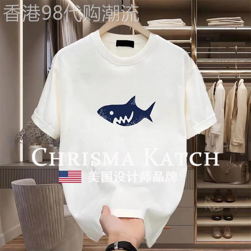 出口美国⭐Chrisma Katch~高品质T恤纯棉短袖男女款宽松百搭潮流