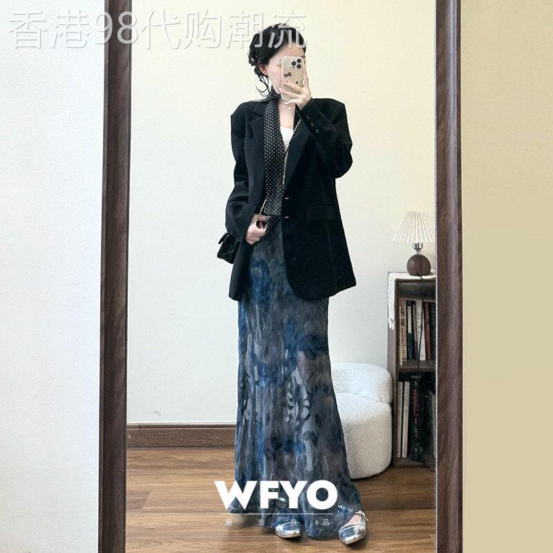 WFYO/黑色小西装外套女小个子2026春秋新款高级感小众休闲西服潮