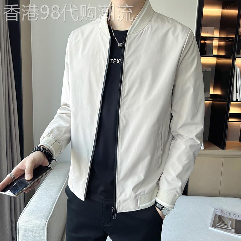 STIFER GENNE白色棒球服外套男春秋季2026年新款高端男士休闲夹克
