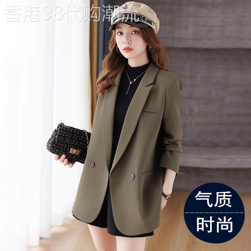 咖色西装外套女2026新款今年流行春秋季高级感炸街小个子西服早春