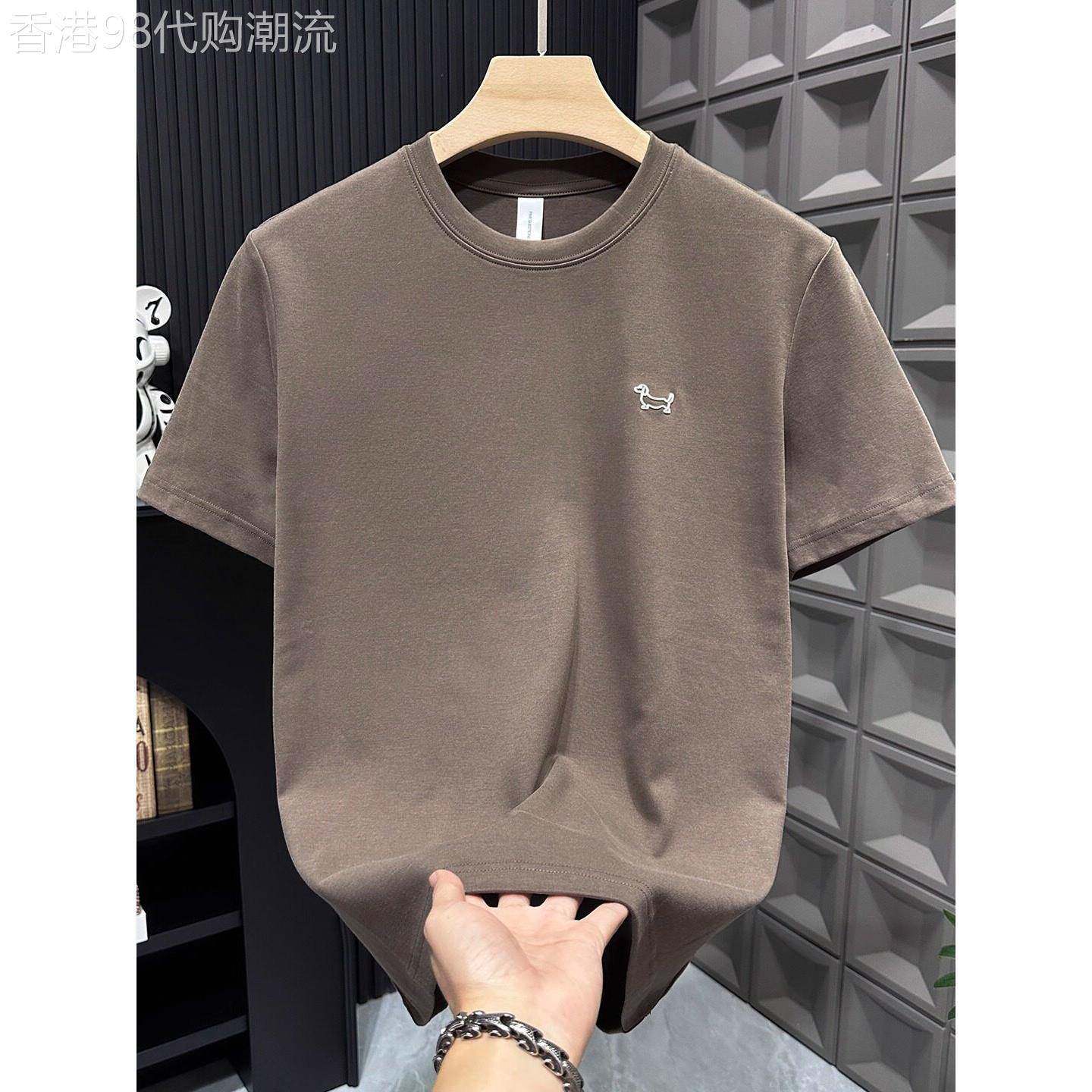 出口美国⭐Chrisma Katch~厚款短袖T恤腊肠狗刺绣百搭半袖打底衫
