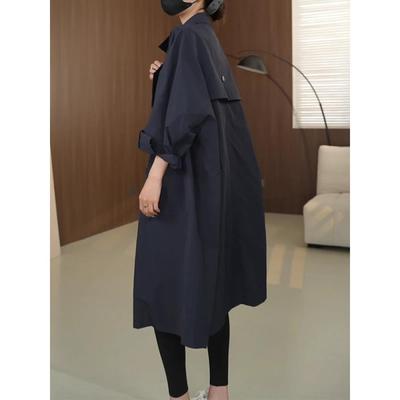 欧洲站立领风衣外套女2025年秋季新款高级感中长款宽松休闲大衣潮