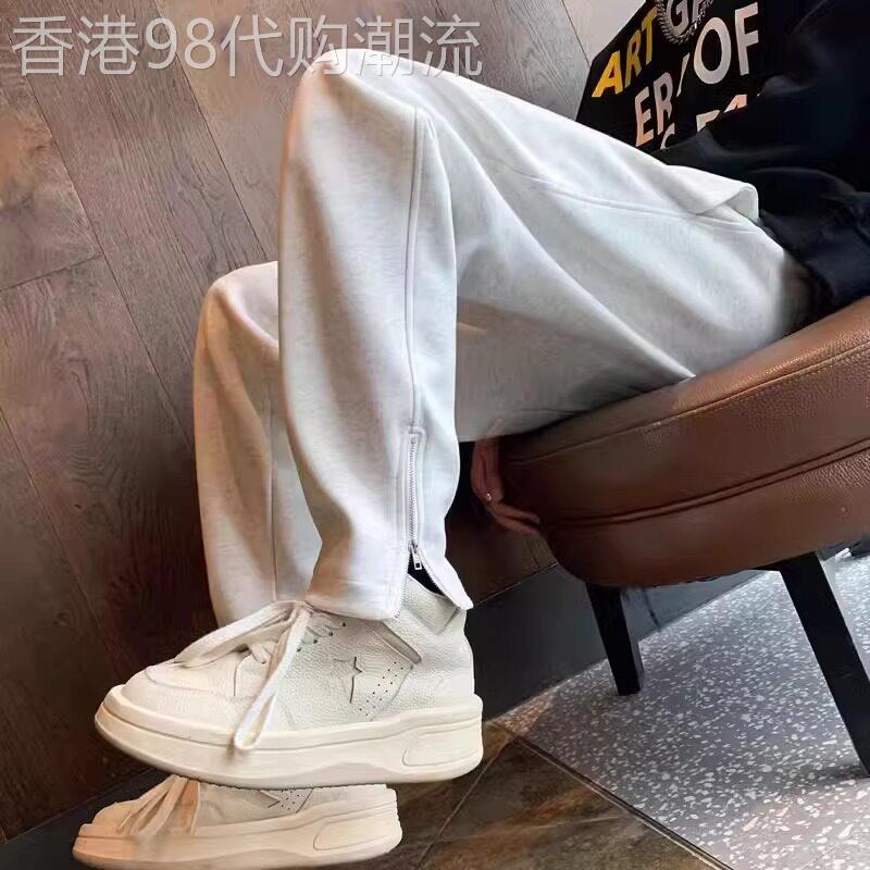 UASK灰色卫裤男春秋季2026新款直筒宽松运动裤潮流高端男士休闲裤
