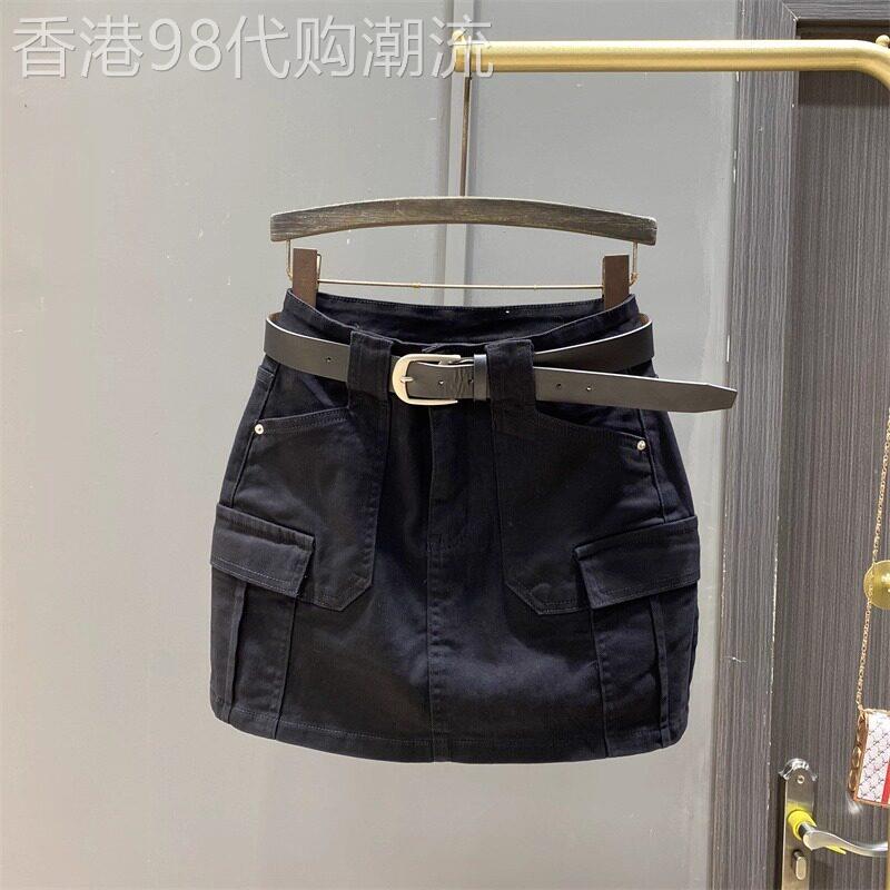 韩版高腰工装牛仔短裙女2025夏季新款气质显瘦减龄a字包臀半身裙