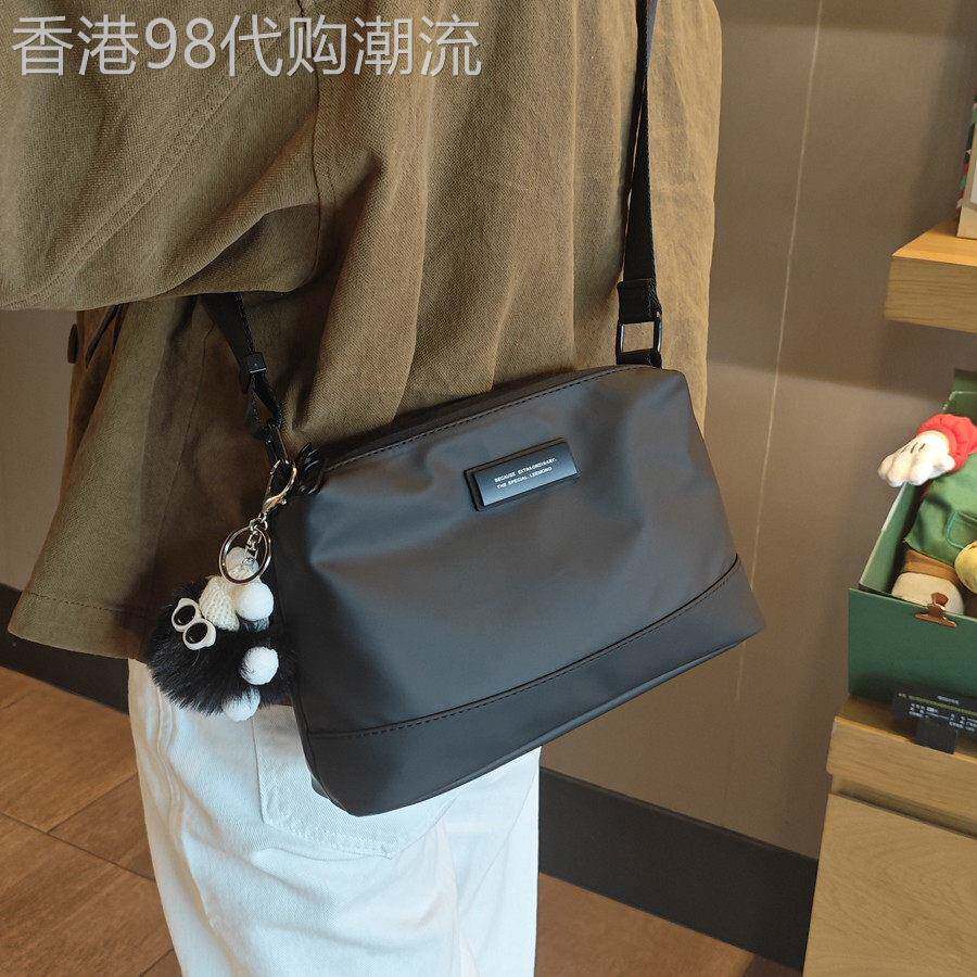 多隔层单肩斜挎包女包2026新款时尚休闲百搭包包轻便防水软皮小包