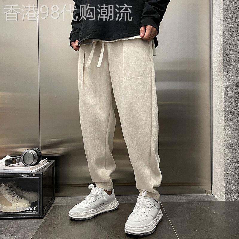 卫裤男潮牌春秋季2025新款美式潮流宽松直筒运动裤子束脚休闲长裤