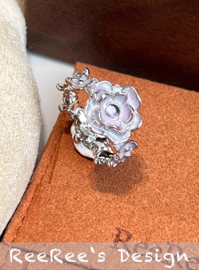 925纯银镀金轻奢花神紫水晶戒指