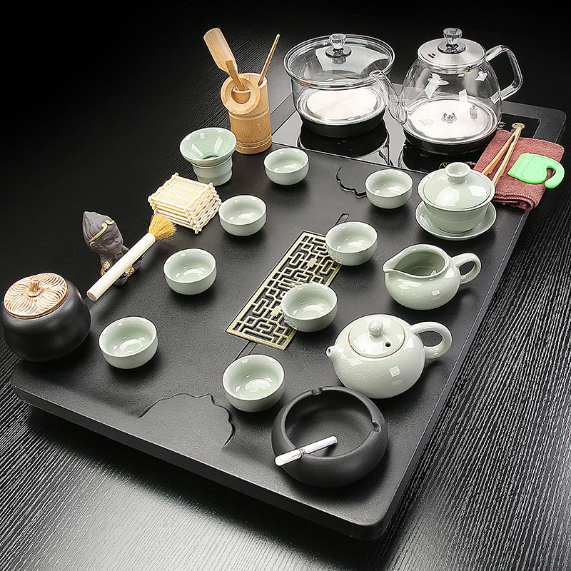 家用小型号茶盘全自动底部上水烧水一体客厅茶具套组整套茶台茶海