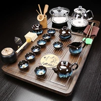 Hộ gia đình nhỏ khay trà hoàn toàn tự động đáy nước sôi tích hợp phòng khách trà bộ hoàn chỉnh bàn trà lớn trà biển bàn trà sắt sơn tĩnh điện bộ ấm trà điện