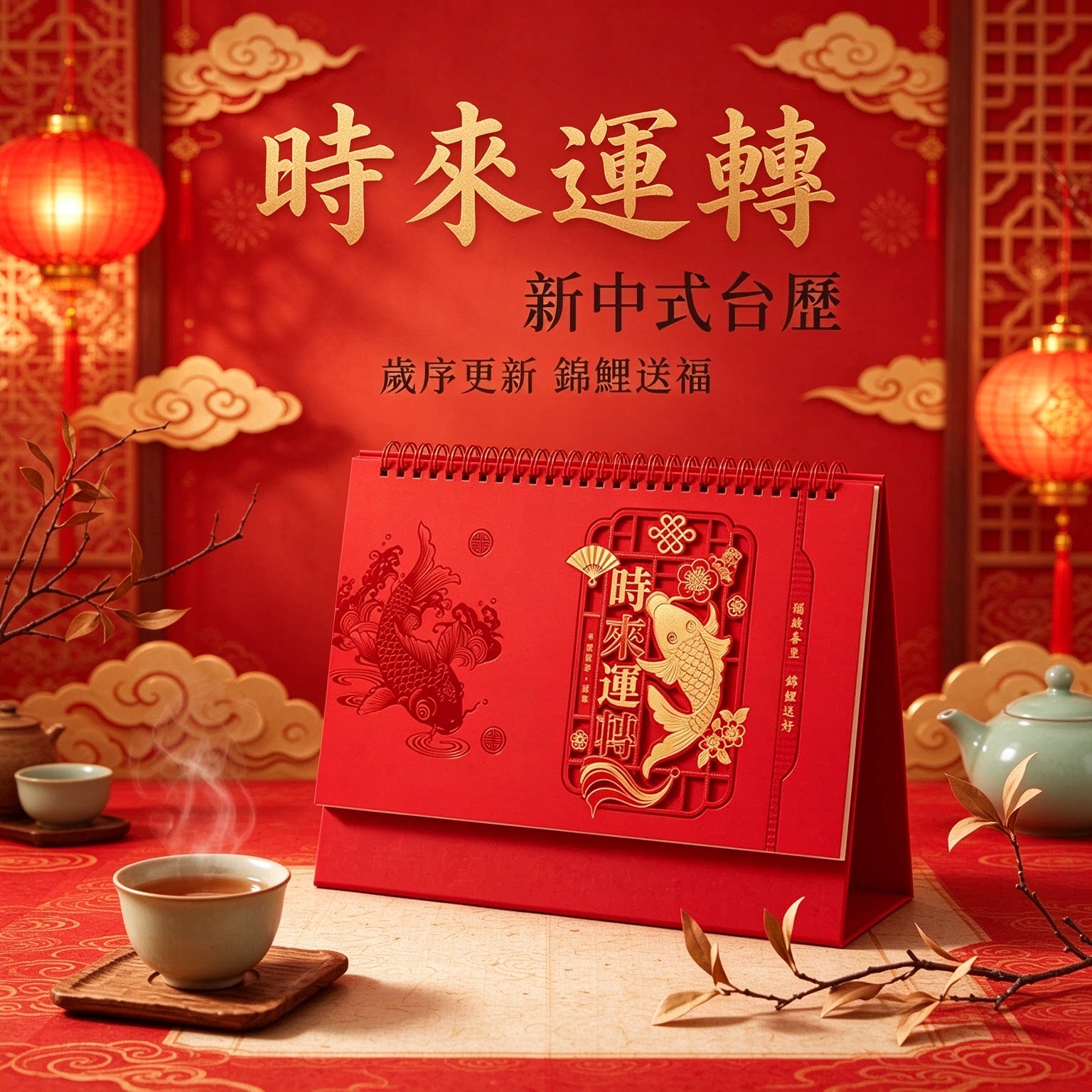 2027羊年台历创意纸质立体日历手撕工艺摆件摆台办公桌书房客厅装饰新年礼物公司企业商务定做原创简约复古