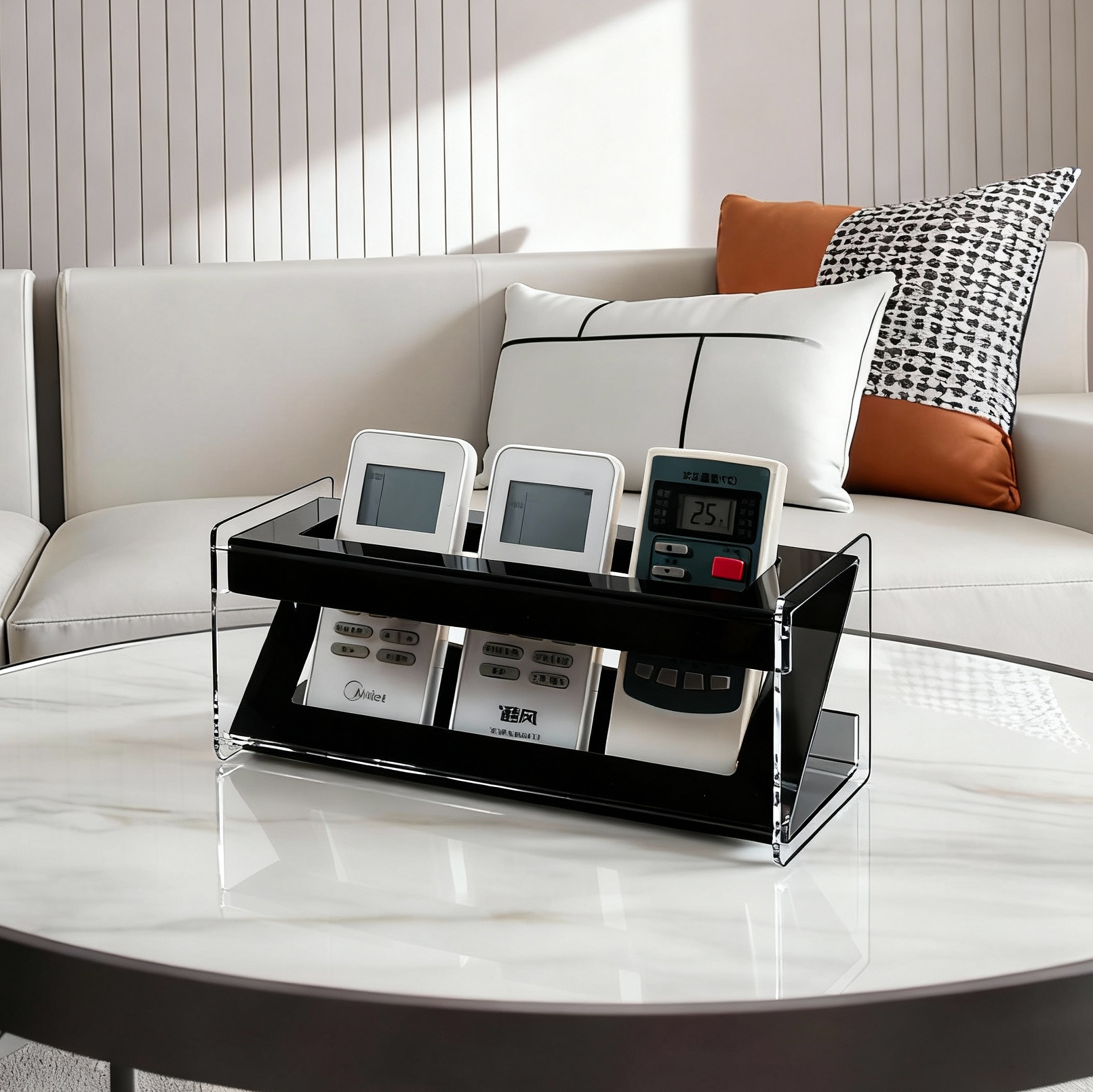 ins风轻奢茶几摆件多功能收纳盒