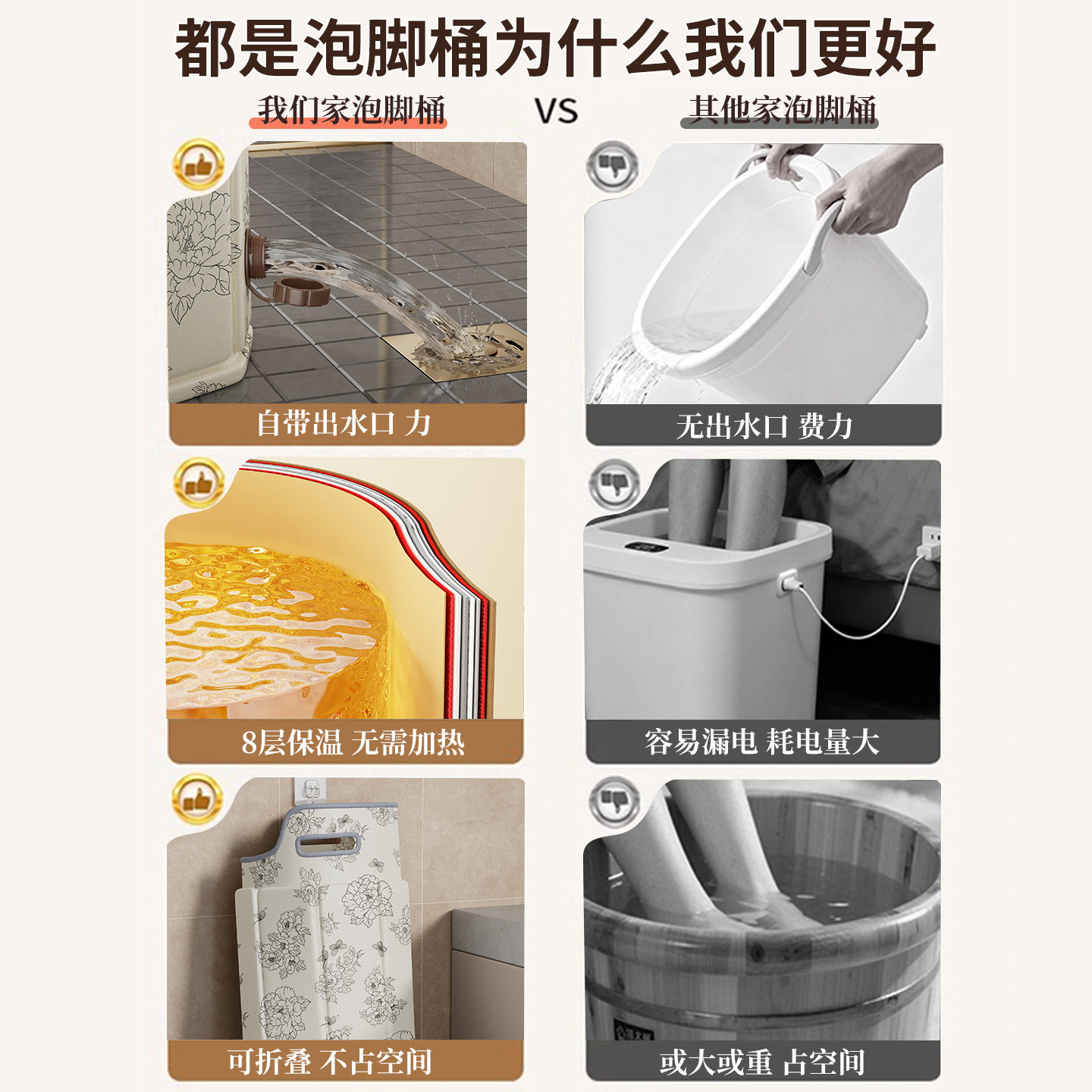 泡脚袋家用过小腿养身可