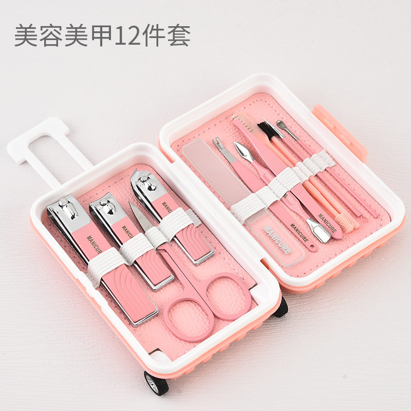 现货便携行旅箱12件指甲