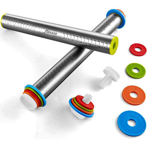 17寸可调节不锈钢擀面杖