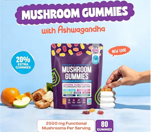 Supplement醉茄蘑菇软糖补充软糖