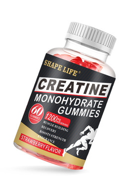 Creatine Monohydrate肌酸软糖Gummies草莓Hydrocreatine jelly