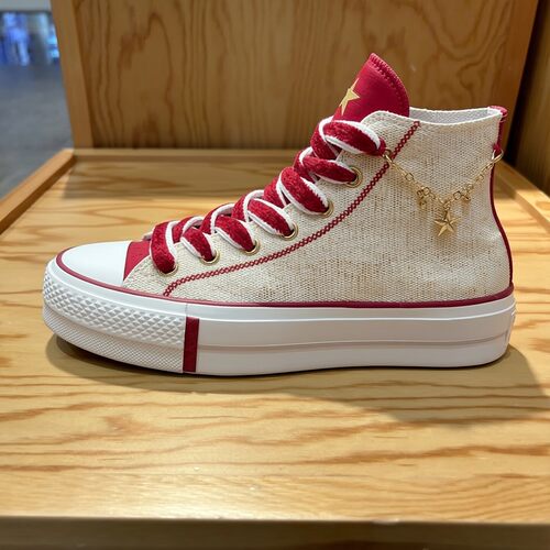 Converse 匡威AlI Star Lift舒适百搭 耐磨轻便高帮帆布鞋A13351C